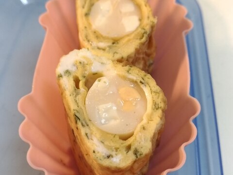 卵のチーズかまぼこ巻き